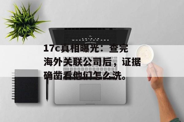 17c真相曝光：查完海外关联公司后，证据确凿看他们怎么洗。
